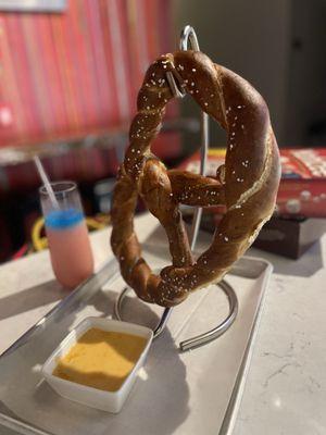 Pretzel with cheese