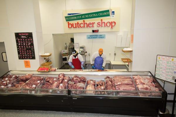 Our friendly and Knowledgeable staff will custom cut your meat for FREE!