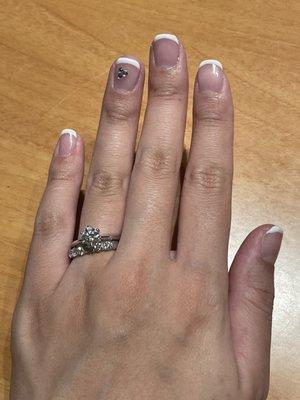 Amazing gel French manicure from Diane