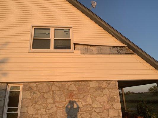 Lost siding