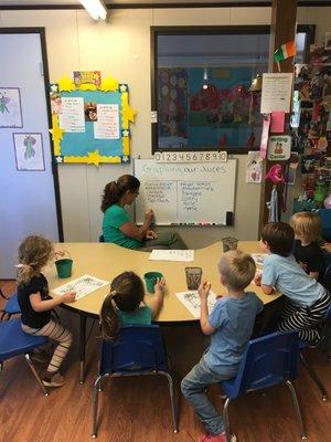 Junior Kindergarten classroom.