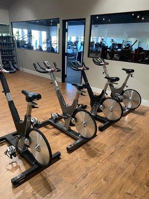 Keiser M3 bikes inside of our Studio for a great spin class