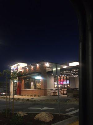 Shiny new exterior with awesome patio!