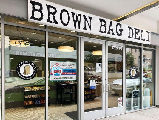 Brown Bag Deli at 1709 Dryden Road #2 in Houston between Main and Fannin Streets.