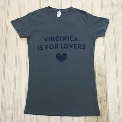 Virginica is for Lovers T-shirt (Crassostrea virginica is the Eastern oyster species)