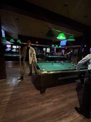 Such a cool spot! A pool hall!