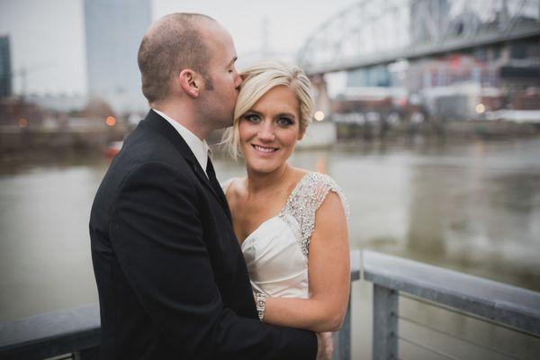 Liz + Chris had a romantic New Years Eve wedding at the Bridge Building in Nashville