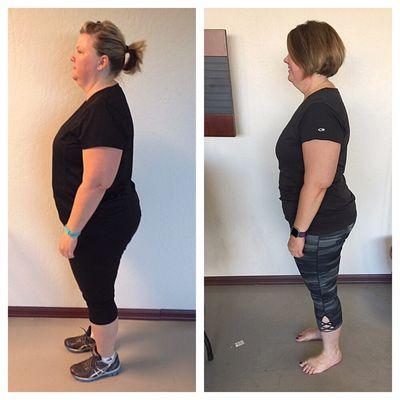 Cindy Smith with 40 lbs less on her in 5 months!