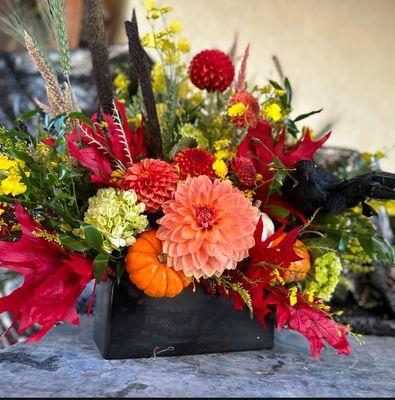 Fall bouquet ready for delivery