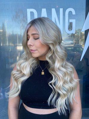 Blonde and Sew In Weft Extensions by Amanda Cristine Liebl. IG @missamandacristine