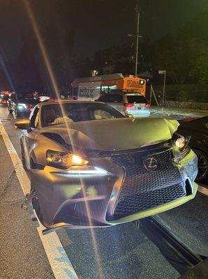 Accident on Silverlake Boulevard