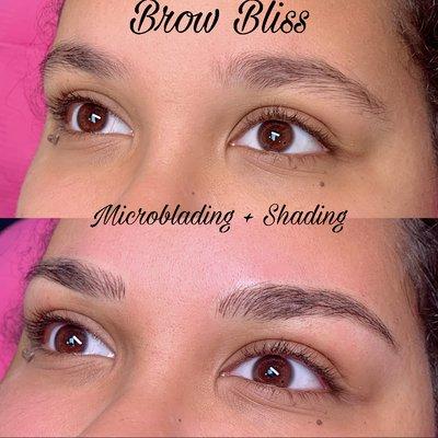 Microblading plus shading