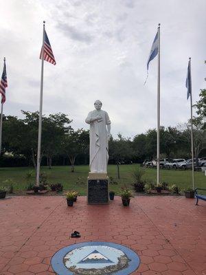 Ruben Dario statue.