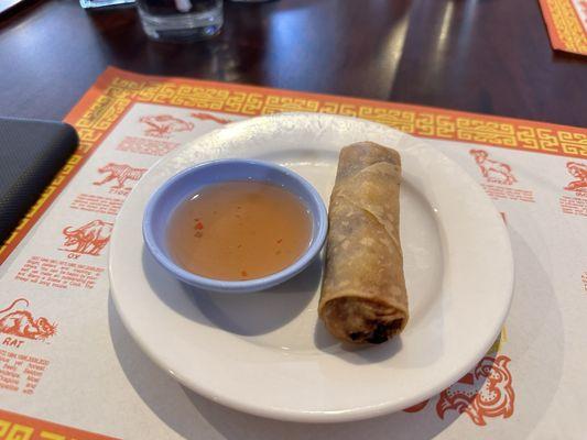 Free egg roll with lunch combo