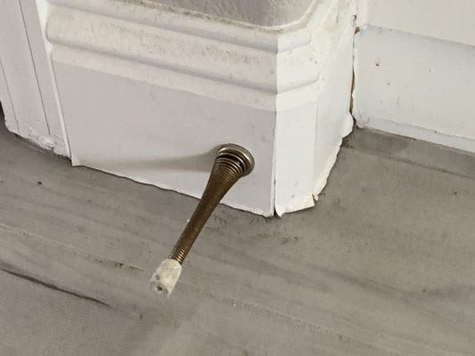 Water damage baseboards