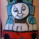 facepaint Thomas the train