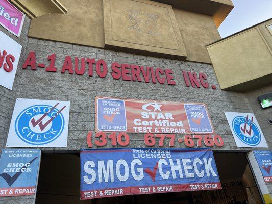 A-1 Auto for your smog needs!