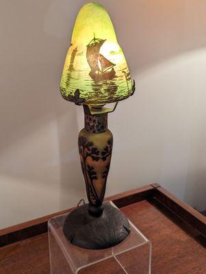 Cameo glass lamp