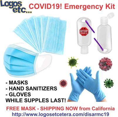 COVID 19! Emergency KIT... Now SHIPPING from CALIFORNIA