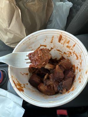 Beef burnt ends half pound