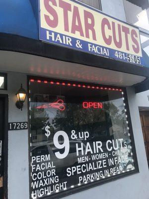 Star cuts on Hesperian DONT GO THERE OWNER IS NASTY AND RUDE