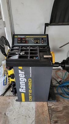 Computer balancer for tires