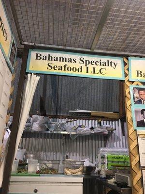 When in South Florida ... conch is a must! Be it fritters or salad. Vendor inside DIY Flea Market ... Bahamas Specialty Seafood LLC