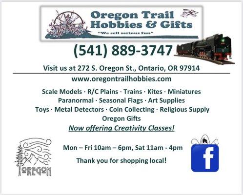 Oregon Trail Hobbies & Gifts