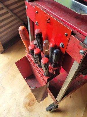 Tool cart damaged