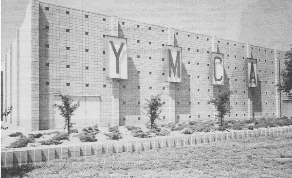 YMCA as it looked in 1959 (previously at 3rd & Santa Clara Street 1913-1959).  This location was previously the Hart Mansion