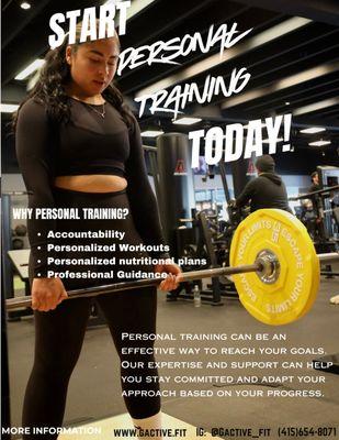 Personal training experience