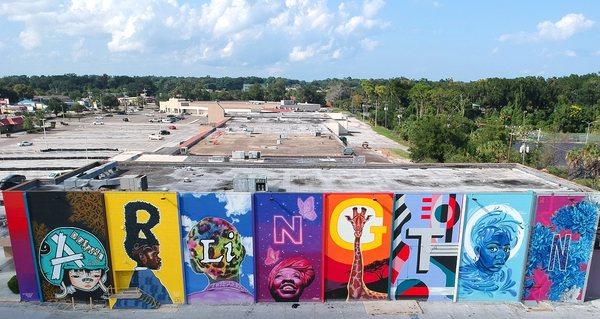 The Wall At College Park. Photo credit: hubby using his drone.