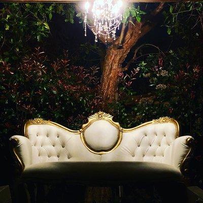 Antique gold sofa