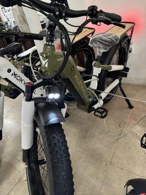 All-terrain tires on electric bike