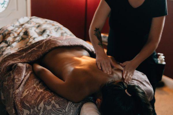 Deep tissue massage