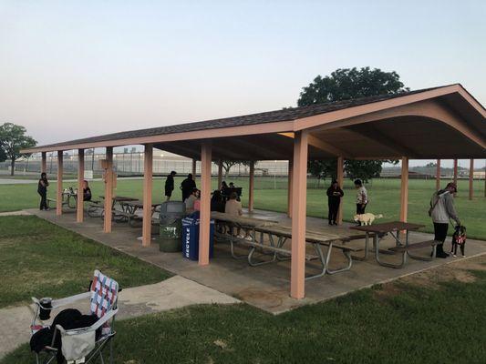 Located at Del Valle this morning at the softball fields.