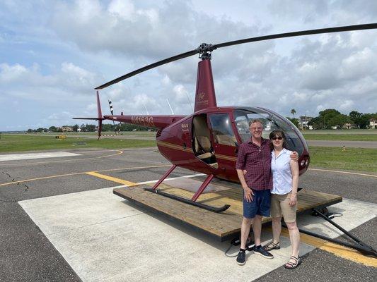 Our first helicopter ride