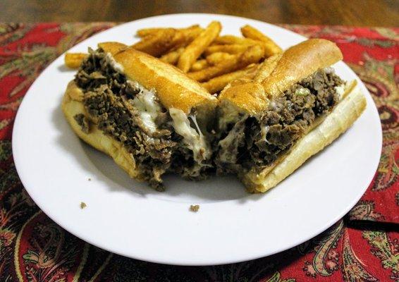 Cheesesteak and Fries