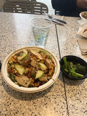 Power Bowl with my Steamed Broccoli