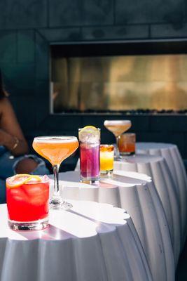 Bring color into your evening with our cocktails.