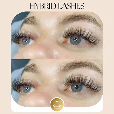 Hybrid lashes extensions