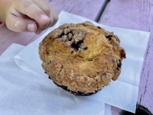 Blueberry Crumb Yogurt Muffin