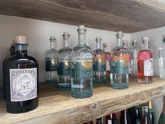 Gin Shelf. i grabbed the mexican gin- 3rd bottle. great in G&T. clean and crisp-not too herbaceous.