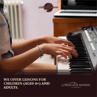 We offer music lessons from the comfort and safety of your home.