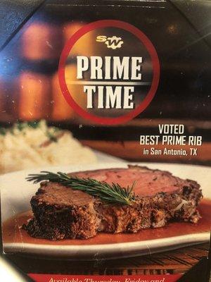 Voted best prime rib