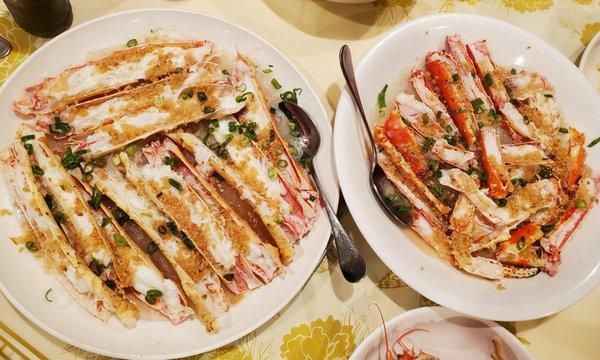 King Crab - steamed with minced garlic sauce