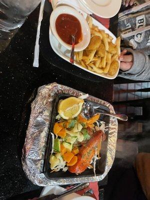 C44. Grilled Salmon and S02. Nuggets & Fries