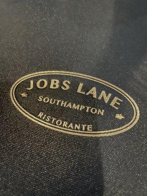 Jobs Lane Menu