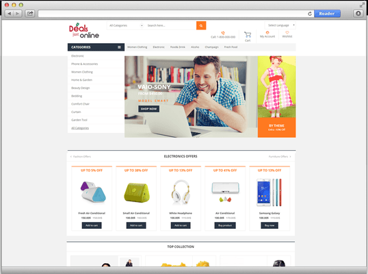 e-commerce website