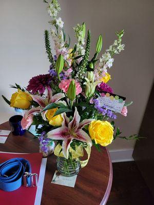 The wonderful flowers were exactly what I ordered.